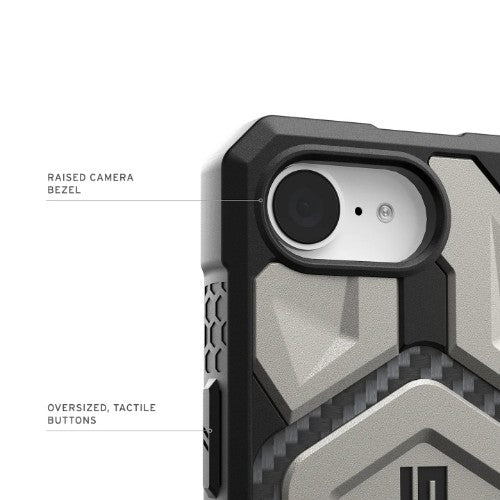 Urban Armor Gear 114497113636 mobile phone case 15.5 cm (6.1") Cover Titanium