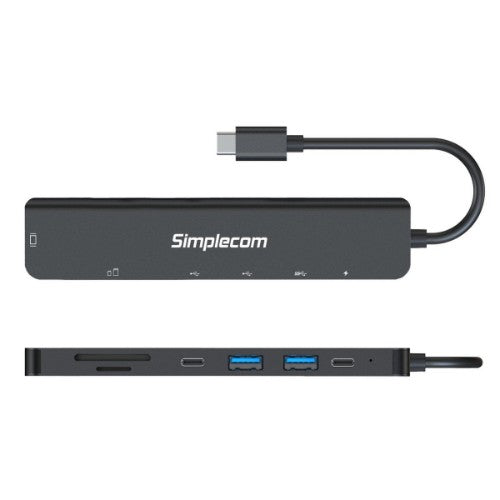 Simplecom CH547 laptop dock/port replicator Wired USB 3.2 Gen 1 (3.1 Gen 1) Type-C Black