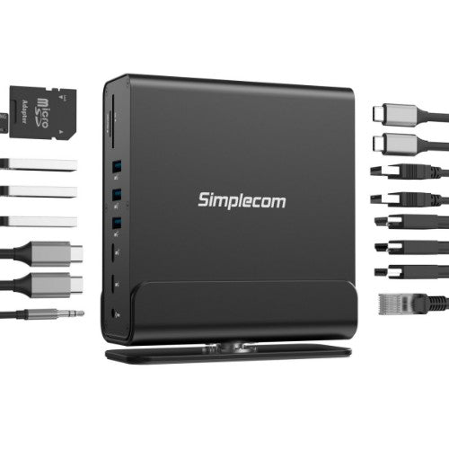 Simplecom CHT815 notebook dock/port replicator Wired Black