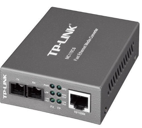 TP-Link MC110CS network media converter 100 Mbit/s 1310 nm Single-mode Black