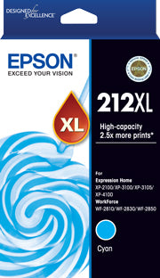 Epson 212XL ink cartridge 1 pc(s) Original High (XL) Yield Cyan