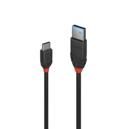 Lindy 1.5m USB 3.2 Type A to C Cable, 10Gbps, Black Line