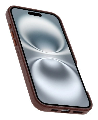 OtterBox Symmetry Series Cactus Leather for MagSafe for iPhone 16 Plus, Rich Adobe