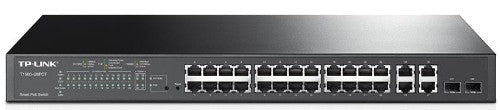 TP-Link Omada SL2428P network switch Managed L2 Fast Ethernet (10/100) Power over Ethernet (PoE) 1U Black