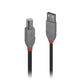 Lindy 7.5m USB 2.0 Type A to B Cable, Anthra Line