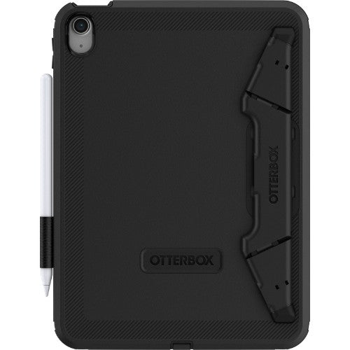 OtterBox Defender Kickstand Case for iPad 10th gen, Shockproof, Ultra-Rugged Protective Case with built in Screen Protector, 2x Tested to Military Standard, Black