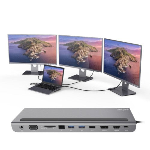 MBeat 11-in-1 Multiport Wired USB 3.2 Gen 1 (3.1 Gen 1) Type-C Aluminium