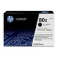 HP 80X High Yield Black Original LaserJet Toner Cartridge