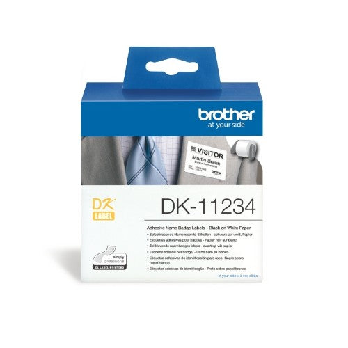 Brother DK-11234 printer label White Self-adhesive printer label