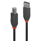 Lindy 10m USB 2.0 Type A to B Cable, Anthra Line