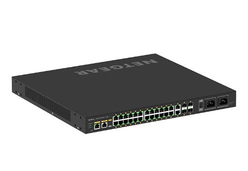 NETGEAR M4250-26G4F-PoE++ Managed L2/L3/L4 Gigabit Ethernet (10/100/1000) Power over Ethernet (PoE) 1U Black