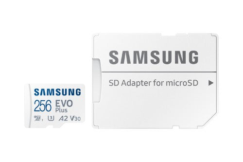 Samsung Micro SD Card 256GB EVO PLUS/w Adapter SDXC Class 10