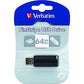 Verbatim PinStripe - USB Drive 64 GB - Black