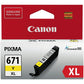 Canon 671 XL ink cartridge 1 pc(s) Original High (XL) Yield Yellow