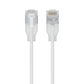 Ubiquiti UACC-Cable-Patch-EL-C6A-8M-W networking cable Translucent, White Cat6a