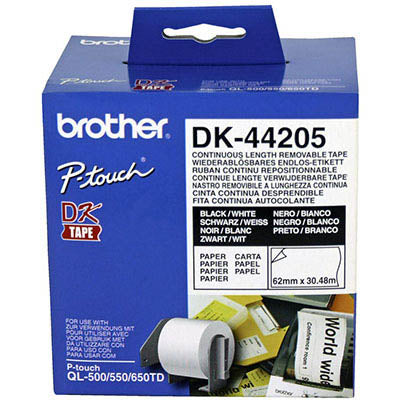 Brother White Removable Paper Tape