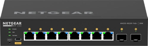 NETGEAR GSM4210PX-100AUS network switch Managed L2/L3 Gigabit Ethernet (10/100/1000) Power over Ethernet (PoE) Black