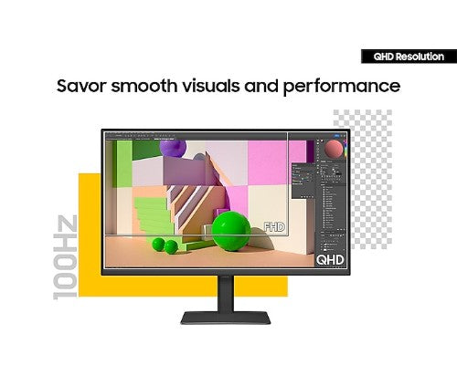 Samsung LS24D600UEEXXY computer monitor 61 cm (24") 2560 x 1440 pixels Quad HD LED Black