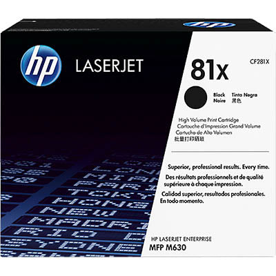 HP 81X High Yield Black Original LaserJet Toner Cartridge