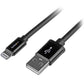 StarTech.com 2 m (6 ft.) USB to Lightning Cable - Long iPhone / iPad / iPod Charger Cable - Lightning to USB Cable - Apple MFi Certified - Black