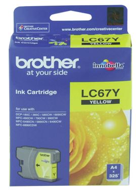 Brother LC67Y ink cartridge Original Yellow