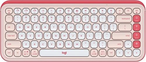 Logitech POP Icon Keys keyboard Universal Bluetooth QWERTY English Rose, White