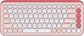 Logitech POP Icon Keys keyboard Universal Bluetooth QWERTY English Rose, White
