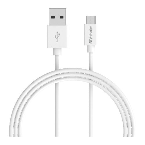 Verbatim 66579 USB cable 1 m USB 2.0 USB A Micro-USB B White