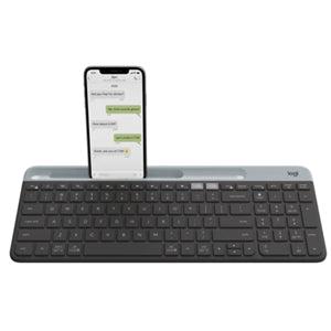 Logitech 920-009210 keyboard Universal RF Wireless + Bluetooth English Graphite