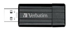 Verbatim PinStripe - USB Drive 32 GB - Black