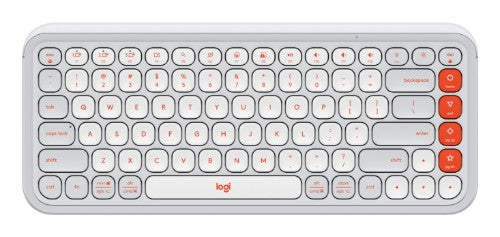 Logitech POP Icon Keys keyboard Universal Bluetooth QWERTY English Orange, White