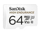 SanDisk High Endurance 64 GB MicroSDXC UHS-I Class 10