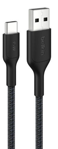 Belkin CAB022FQ1MBK USB cable USB 2.0 1 m USB A USB C Black