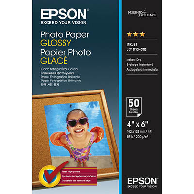 Epson Photo Paper Glossy - 10x15cm - 50 sheets