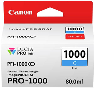 Canon PFI-1000C Cyan Ink Cartridge