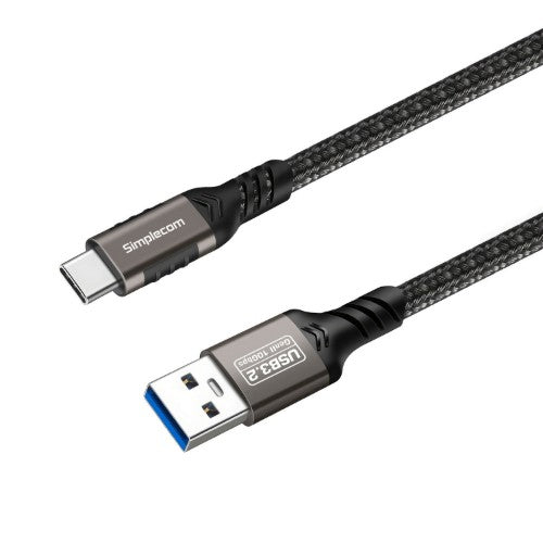 Simplecom CAU510 USB cable USB 3.2 Gen 2 (3.1 Gen 2) 1 m USB C USB A Black