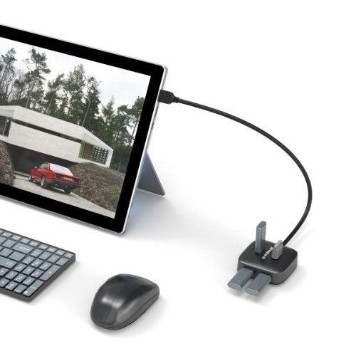 MBeat MB-U3H-01K interface hub USB 2.0 5000 Mbit/s Black