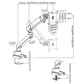 Brateck LDT20-C012 monitor mount / stand 81.3 cm (32") Clamp Black
