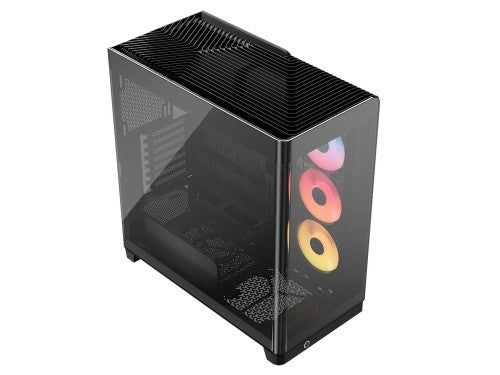 Corsair 4500X LX-R RGB Tempered Glass Mid-Tower, Black Midi Tower