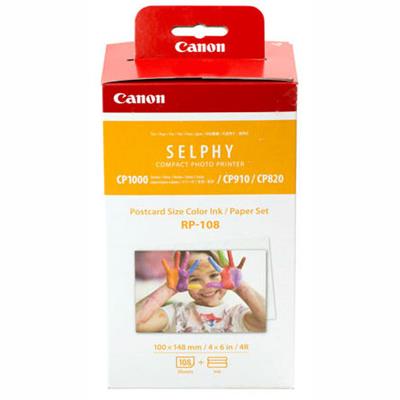 Canon RP-108 Colour Ink + 100 x 148 mm Paper Set, 108 Sheets