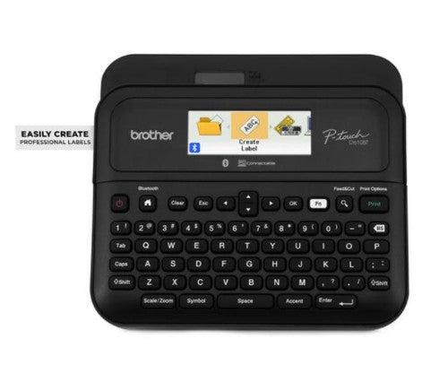 Brother PTD610BT label printer Thermal transfer 180 x 360 DPI 30 mm/sec Wired & Wireless TZe Bluetooth QWERTY