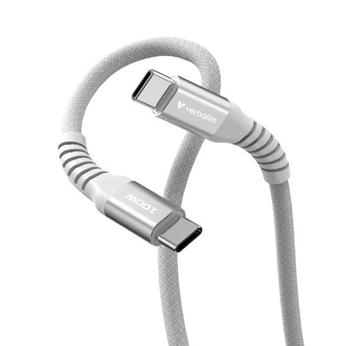 Verbatim Sync & Charge Magnetic Cable - 100W USB-C to USB-C 120 cm Grey
