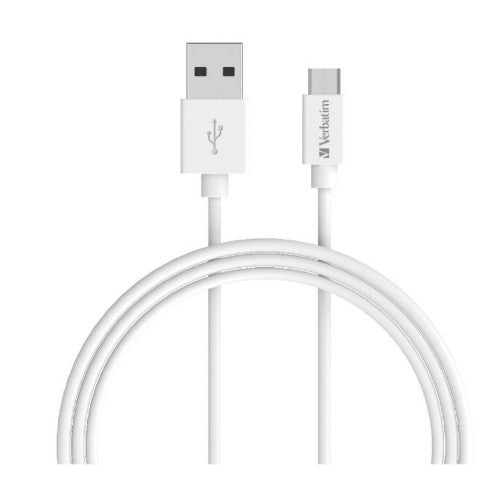 Verbatim 66579 USB cable 1 m USB 2.0 USB A Micro-USB B White