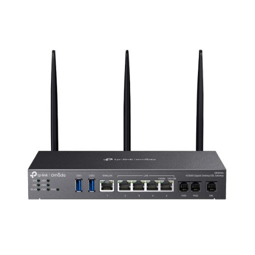 TP-Link Omada AX3000 wireless router Gigabit Ethernet Dual-band (2.4 GHz / 5 GHz) Black