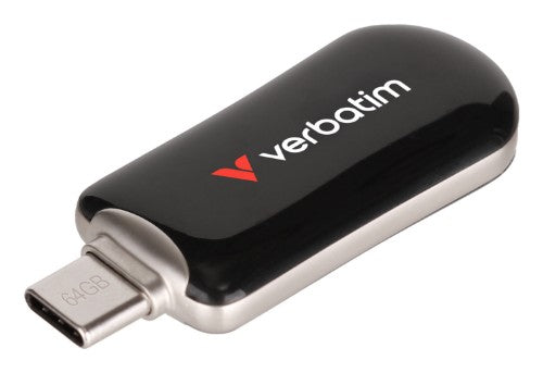 Verbatim Plectra USB-C Flash Drive Black 64GB