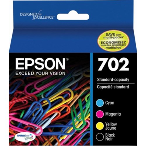 Epson 702 ink cartridge Standard Yield Black, Cyan, Magenta, Yellow