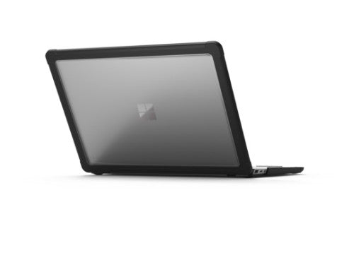 STM DUX notebook case 31.5 cm (12.4") Cover Black, Transparent