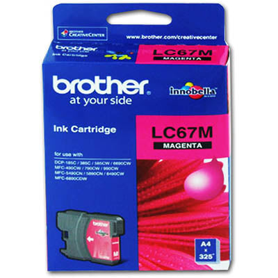 Brother LC67M ink cartridge Original Magenta