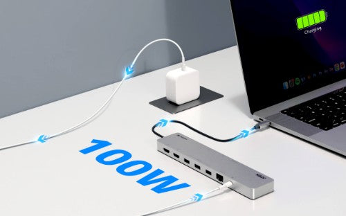 ATEN UH3240-AT laptop dock/port replicator Wired USB Type-C Silver