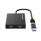 Simplecom DA369 USB graphics adapter Black